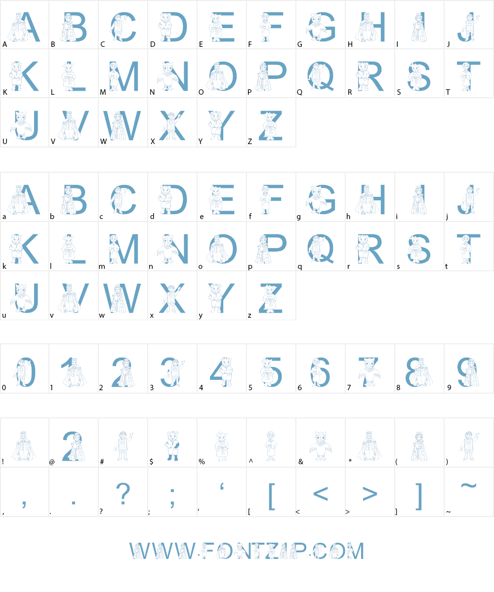 LMS Won't You Be My Neighbor Font Character